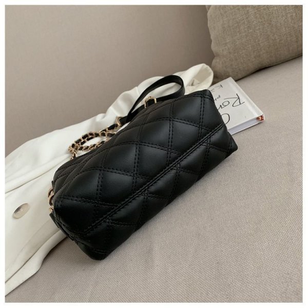 Black Soft Tote Bag Tote Shoulder Bucket Hundred Bags Large Capacity Shopping Bag